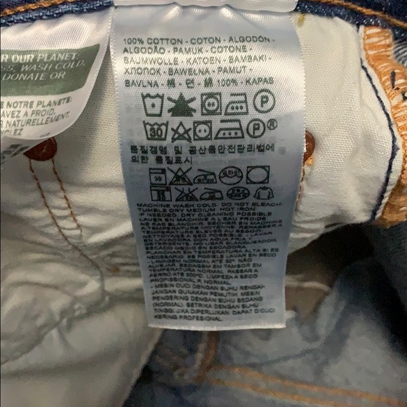 *SOLD* Vintage Levis 501Cut Off Jean Denim Shorts - Picture 7 of 8